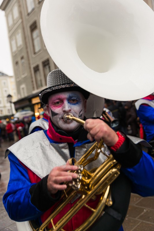 Tubaspieler Am 22. Euro-Carneval Und Guggemusik-Festival 2015 In Salzburg