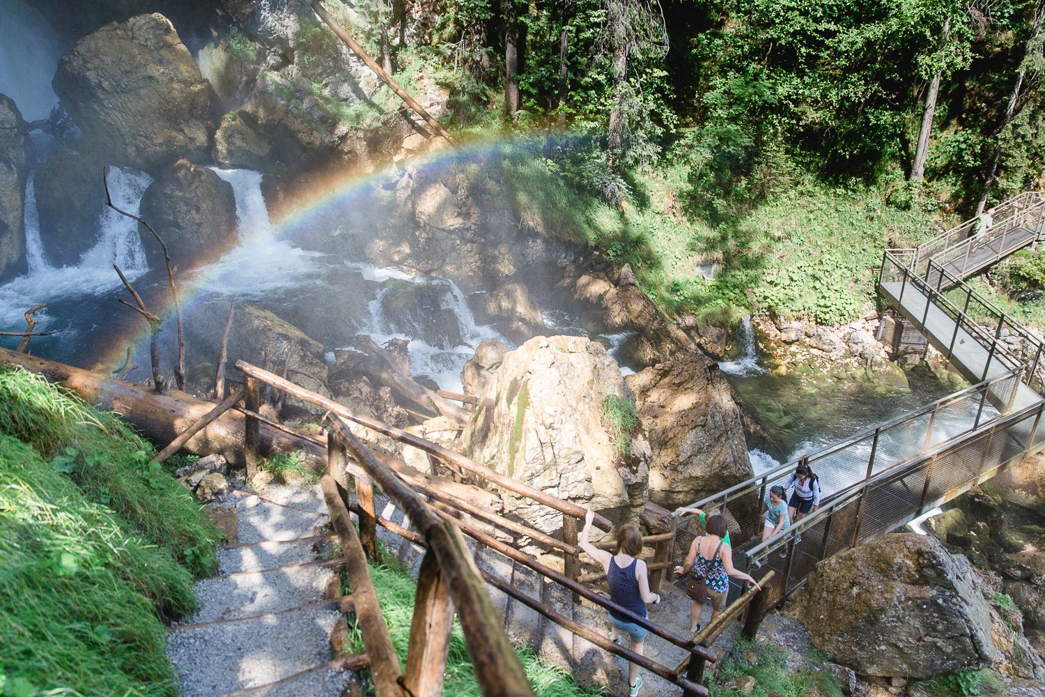 Regenbrogenbrücke Gollinger Wasserfall
