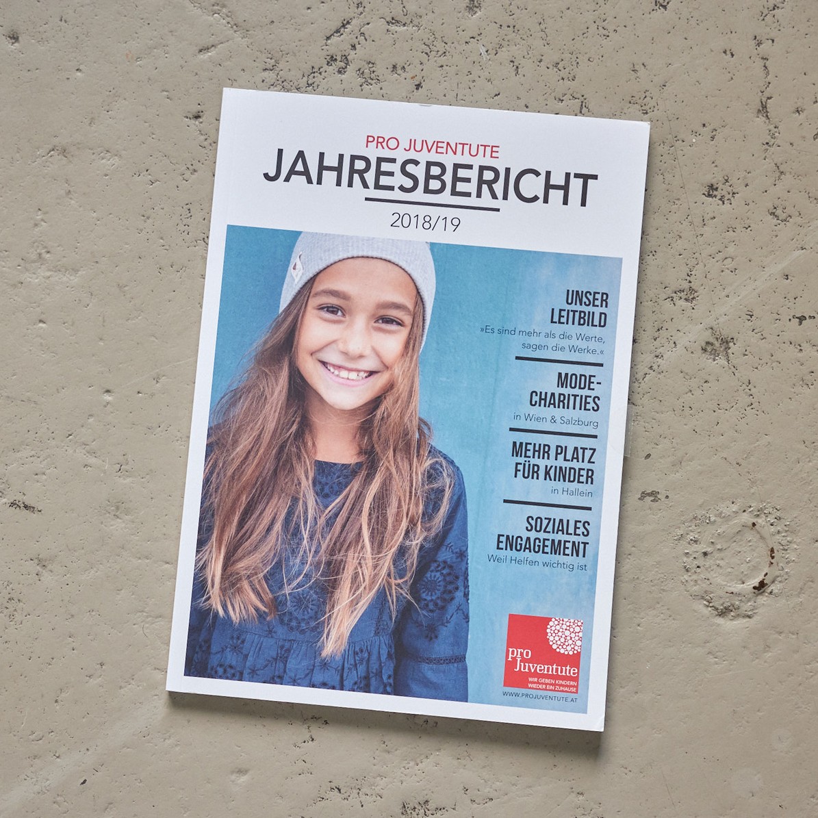 Cover Jahresbericht Projuventute | Zuparino - Niko Zuparic